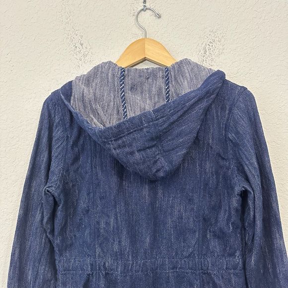 CABI #5100 Hooded Adventure Anorak Full Zip Jacket Blue Indigo - Picture 8 of 12